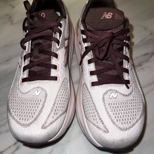 New Balance Women's 860 Running Shoes - Pink & Burgundy